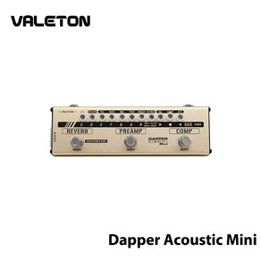 Valeton Dapper Acoustic Mini 일렉트릭-어쿠스틱 기타 DI 아날로그 프리앰프 멀티 이펙트 페달