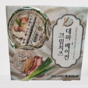 [트레이더스] 대파 베이컨 크림치즈 (8개입) 아이스박스포장, 1개, 400g