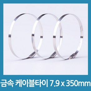 포에버 배관정리 스텐 케이블타이 7.9mm x 350mm, 10개