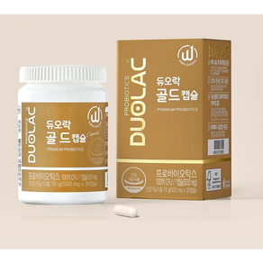 듀오락골드캡슐 특허 유산균 프로바이오틱스 500mg x 30캡슐 60대 추천_, 1개, 30정