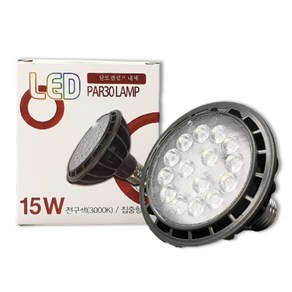 LED PAR30 램프 집중형 15w 스포트라이트 전구, 1개, 주광색