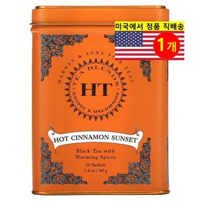 Haney & Sons 오가닉 허브 티 HT 블렌드 핫 시나몬 선셋 허브 홍차 20개입 40g 1개