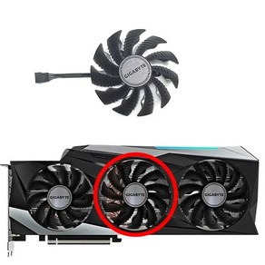 GIGABYTE RTX 3080 TI 게임용 냉각 팬 3090 EAGLE OC 3 그래픽 카드 교체 T129215SU 4 핀, 03 middle fan, [03] 1PCS