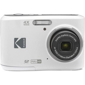 코닥 KODAK PIXPRO FZ45 WH 16MP 디지털 카메라 브이로그 유튜브 화이트, White, 1개