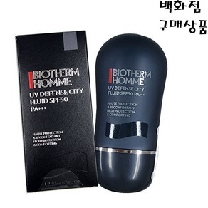 비오템옴므 UV 디펜스 선크림 SPF50+ / PA+++ 30ml-끈적이지 않는 남자 선크림, 1개