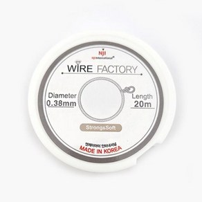 비즈톡 [TS-3-13]와이어줄 미니피아노줄 0.38mm 국산 니켈 1롤(약20M)