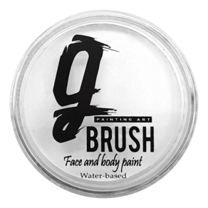 에어공방 아트 지브러쉬 Art G brush 페이스 바디 페인팅 특수 분장 수성 물감 색상 아트마스크 메이크업 고체 uv 형광 컬러 30g (UV화이트)