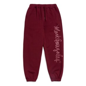 마크곤잘레스 트레이닝바지 마크곤잘레스 팬츠 BIG SIGN LOGO OG SWEAT JOGGER PANT - BURGUNDY 350588