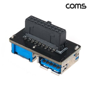 IH352 Coms USB3.0 19핀 to USB 2포트 기판연결 젠더, 1개