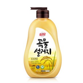 트리오 곡물설거지 우리쌀겨 주방세제, 750ml, 1개