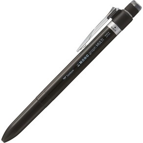 Tombow 잠자리 연필 다기능 펜 2 & S+지우개 모노 그래프 멀티 블랙 CPA-161C, 1cm, 1개