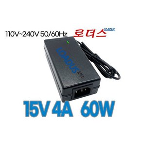 110V-240V 전자기기 통신기기용15V 4A어댑터AQ-6015F 국산 보호회로 KC안전인증1441694, (110V-240V)전자기기 통신기기용15V 4A어댑터, 1개