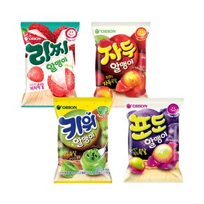 오리온 마이구미 알맹이 리찌+키위+자두+포도 67g, 1세트, 268g