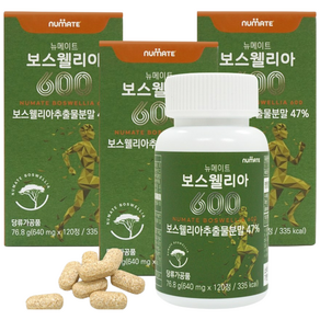 뉴메이트 보스웰리아600, 120정, 3개