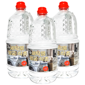 으뜸 세탁물헹굼전용 식초, 3개, 1.8L