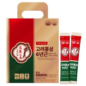 고려산청 6년근 원데이 홍삼 스틱 진세노사이드 대용량 100p, 1개, 1L
