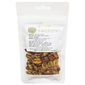 펫똑 허니팜 건조 번데기 고슴도치 햄스터 간식 먹이 고단백, 20g, 1개