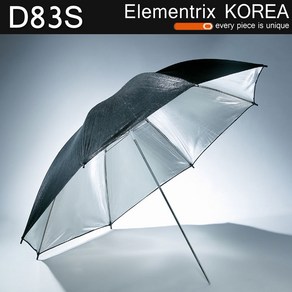 엘리멘트릭스 사진 촬영용 반사우산 (조명투과 엄브렐러 양면), 04.실버 83cm(D83S), 1개