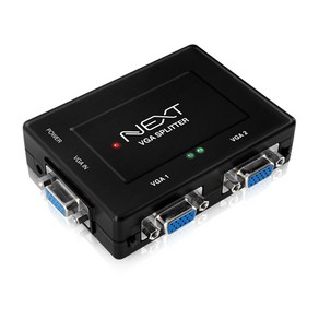 NEXT 2502VSP 1대2 VGA(RGB) 모니터분배기 개별스위치, 1:2 분배기, 1개