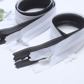 망사 콘실지퍼 (2개세트), 화이트 60cm, 2개