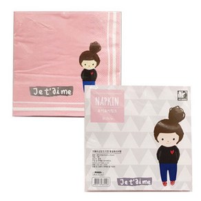 피플스파티 냅킨 죠이죠이 파티용품, 핑크