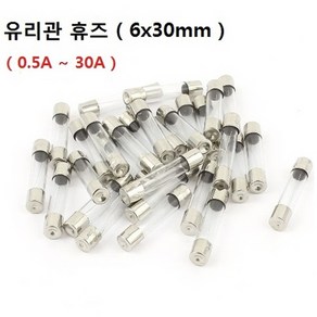 유리관 휴즈 6x30mm 0.5A~30A 13종류 퓨즈 FUSE 1개가격, 4A