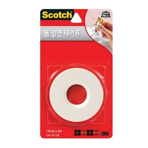 3M 폼 양면테이프 1120 12mmx2m, 1개