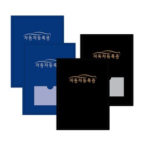 아인텍 A5 자동차등록증 파일 / 10매 묶음 신차구매 차량등록 자동차보험 서류보관_RR04, 기성품_네이비[R9854](10묶음), 1개