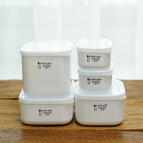 메이앤홈 화이트 반찬통 세트 밀폐용기, 1개, 280ml 2p