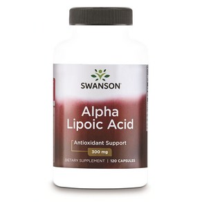 스완슨 알파 리포 산 300mg 캡슐, 120개입, 1개, 120정