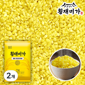 [횡재미가] 씻을 필요없는 천연 콜레스테롤 조절하는 발효 황금강황쌀, 2개, 1kg