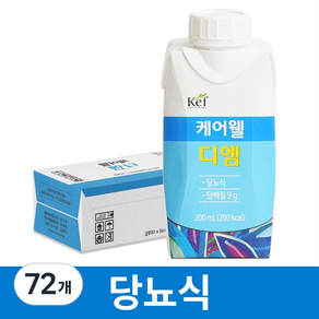 케어웰 디엠 팩(당뇨식), 200ml, 72개