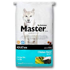 뉴트리나 마스터 진도 단백질19% 함유 강아지 애견 진돗개 대형 특수견 대용량사료, 1개, 15kg, 닭