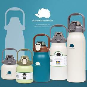 모찌 빅핸들 텀블러 택1, 1개, 800ml, 피콕그린