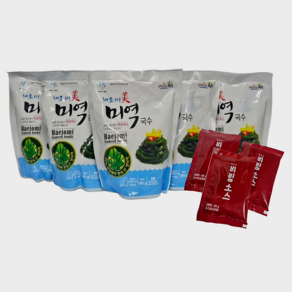 해조미 비건 저칼로리 바로먹는 미역국수+비빔소스, 180g, 6개