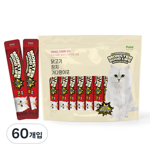 푸르미 고양이 몬스터굿라이프 대용량 짜먹는 간식 30p, 참치, 35g, 60개
