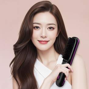 채움 무선 빗고데기 헤어브러쉬 헤어 C컬 뿌리볼륨 매직기, CW-2501