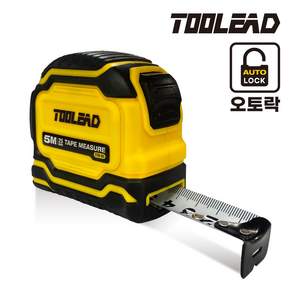 툴리드 굽힘없는 고급 정밀 오토락 줄자 5M, 1개