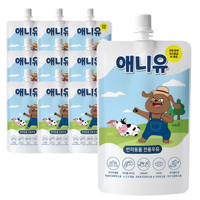 애니먼 펫밀크 애니유 강아지 고양이 우유, 10개