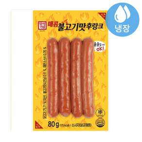 한성 매콤 불고기맛 후랑크 80g (15개) 아이스박스, 50개