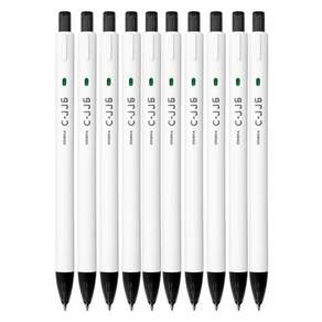 제브라 레인보우 클릭 젤 펜 0.5mm C-JJ6, 10개, 블랙