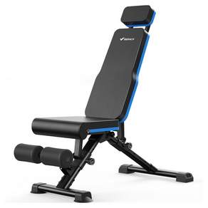 메라치 다용도 헤드 레스트 접이식 덤벨 벤치, 블랙