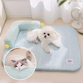 올투펫 강아지 고양이 쿨매트 냉감 방석, 민트, 1개