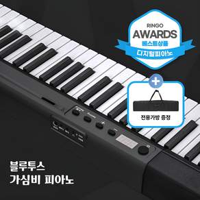 고급형 디지털 전자 피아노 연습용 교육용 88건반, 블랙(88SE)+가방+페달, 1개