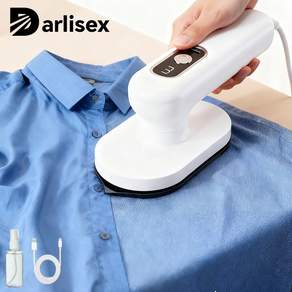 Darlisex 무선 다리미 USB 휴대용 핸디형 여행용 가정용 다리미, 흰색