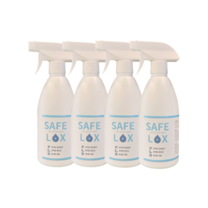 세이프록스 당일발송(14시 마감. 금요일 11시) 모든 상품 100ml 판매중지로 미포함 됩니다 바이러스 테스트 보유 뿌리는 소독제, 4개, 500ml