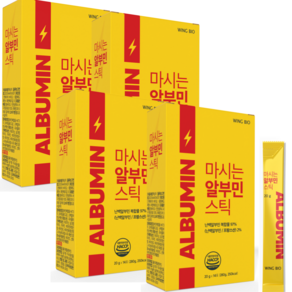 윙바이오 마시는 알부민 스틱 식약청 인증 실크 알부민, 4박스, 280g