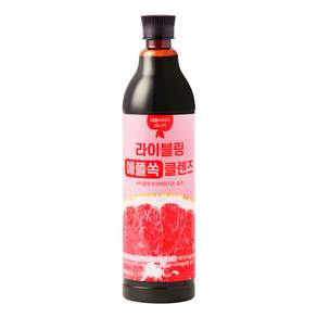 라이블링 애플쏙 클렌즈 자몽맛 사과초모식초 애플사이다비니거 대용량, 1개, 800ml