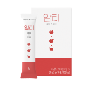 얌티 플럼 피치 아이스티분말, 3g, 10개입, 1개