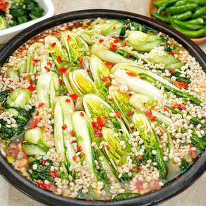 셰프애찬 꽁보리김치 얼갈이 물김치 김치, 3.2kg, 1개